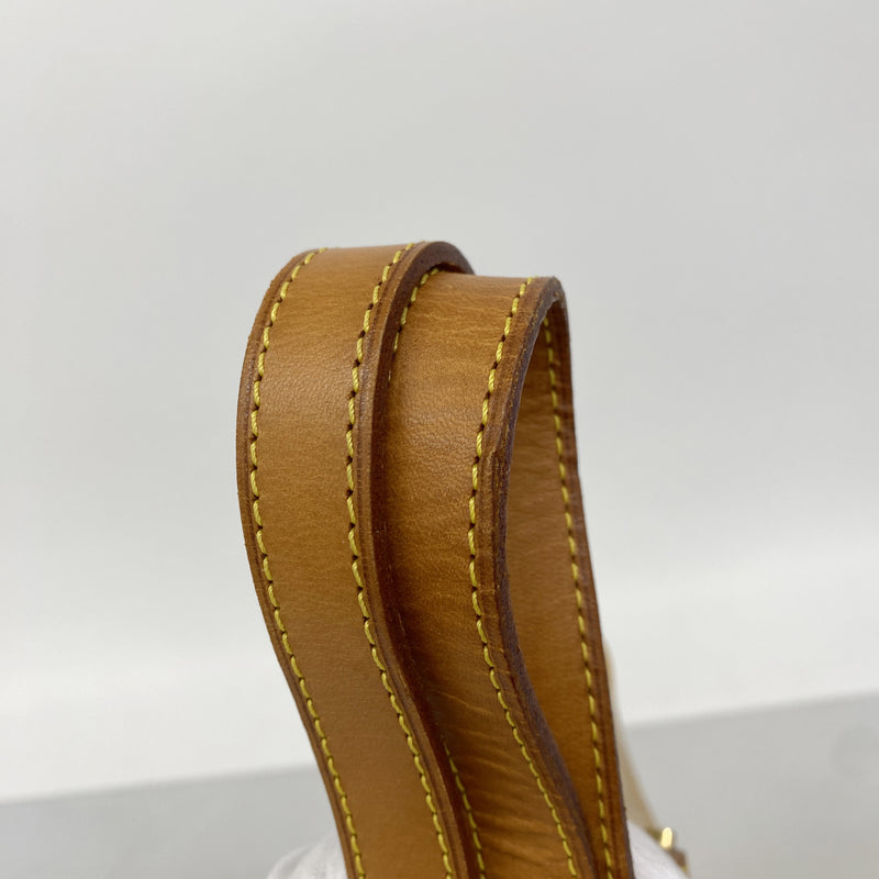 【6kd4371】ルイヴィトン トートバッグ ヴェルニ ヒューストン M91004 ベージュ【中古】レディース