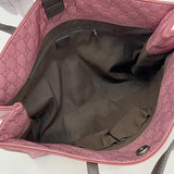 【6kd4372】グッチ トートバッグ GGナイロン 355729 ナイロン ピンク シルバー金具【中古】レディース