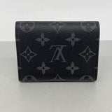 【6kd4384】ルイヴィトン 三つ折り財布 モノグラム・エクリプス ヴィクターウォレット M12598 ブラック【中古】メンズ