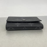 【6kd4384】ルイヴィトン 三つ折り財布 モノグラム・エクリプス ヴィクターウォレット M12598 ブラック【中古】メンズ