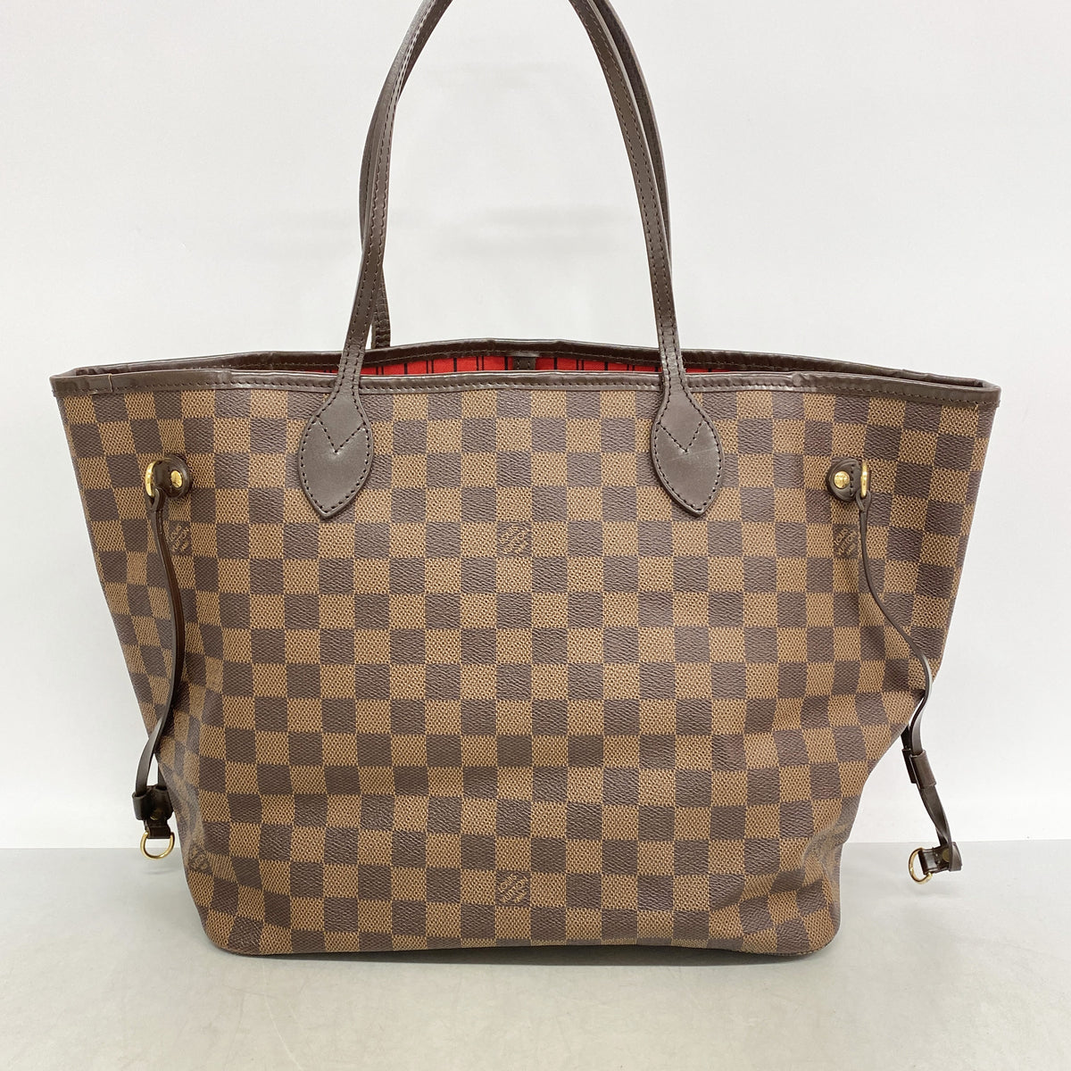 【6kd4386】ルイヴィトン トートバッグ ダミエ ネヴァーフルMM N51105 エベヌ【中古】レディース