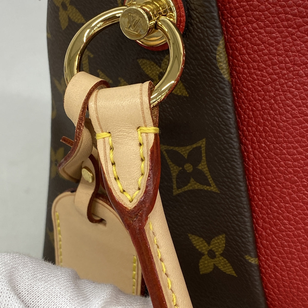 【6kd4400】ルイヴィトン ハンドバッグ モノグラム VトートBB M43966 ブラウン スリーズ 2wayバッグ【中古】レディース