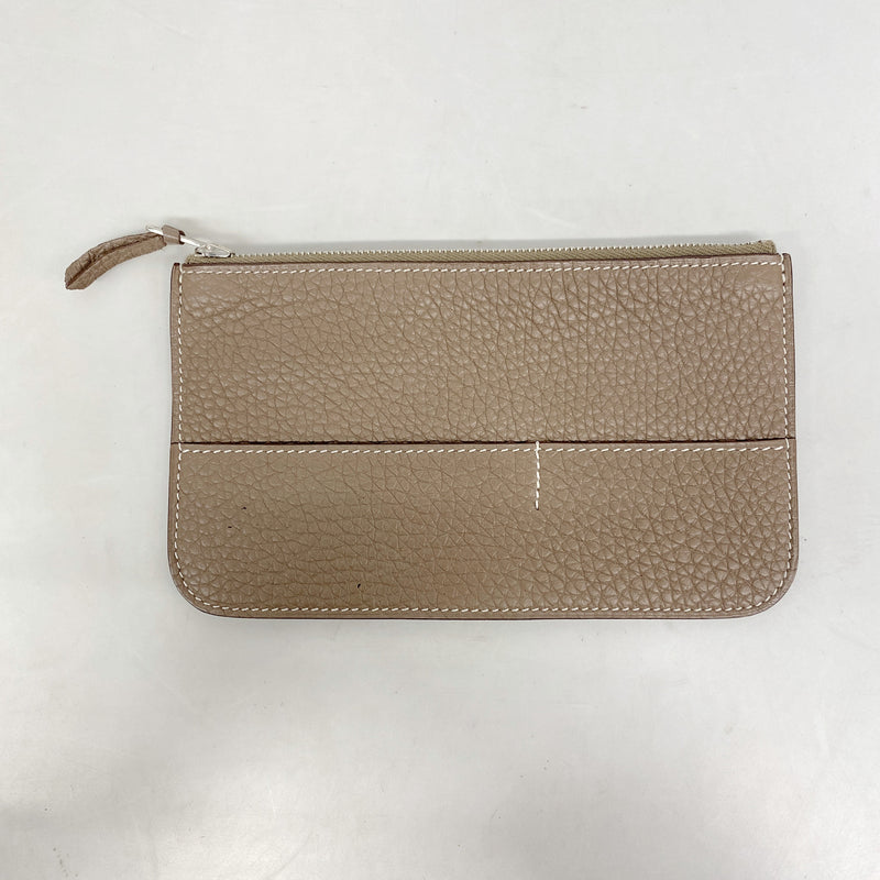 【6kd4404】エルメス 長財布 ドゴンGM トゴ エトゥープ シルバー金具 □O刻印【中古】メンズ レディース ユニセックス