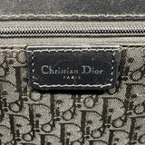 【6kd4416】クリスチャンディオール ショルダーバッグ サドル レザー ブラック シルバー金具【中古】レディース