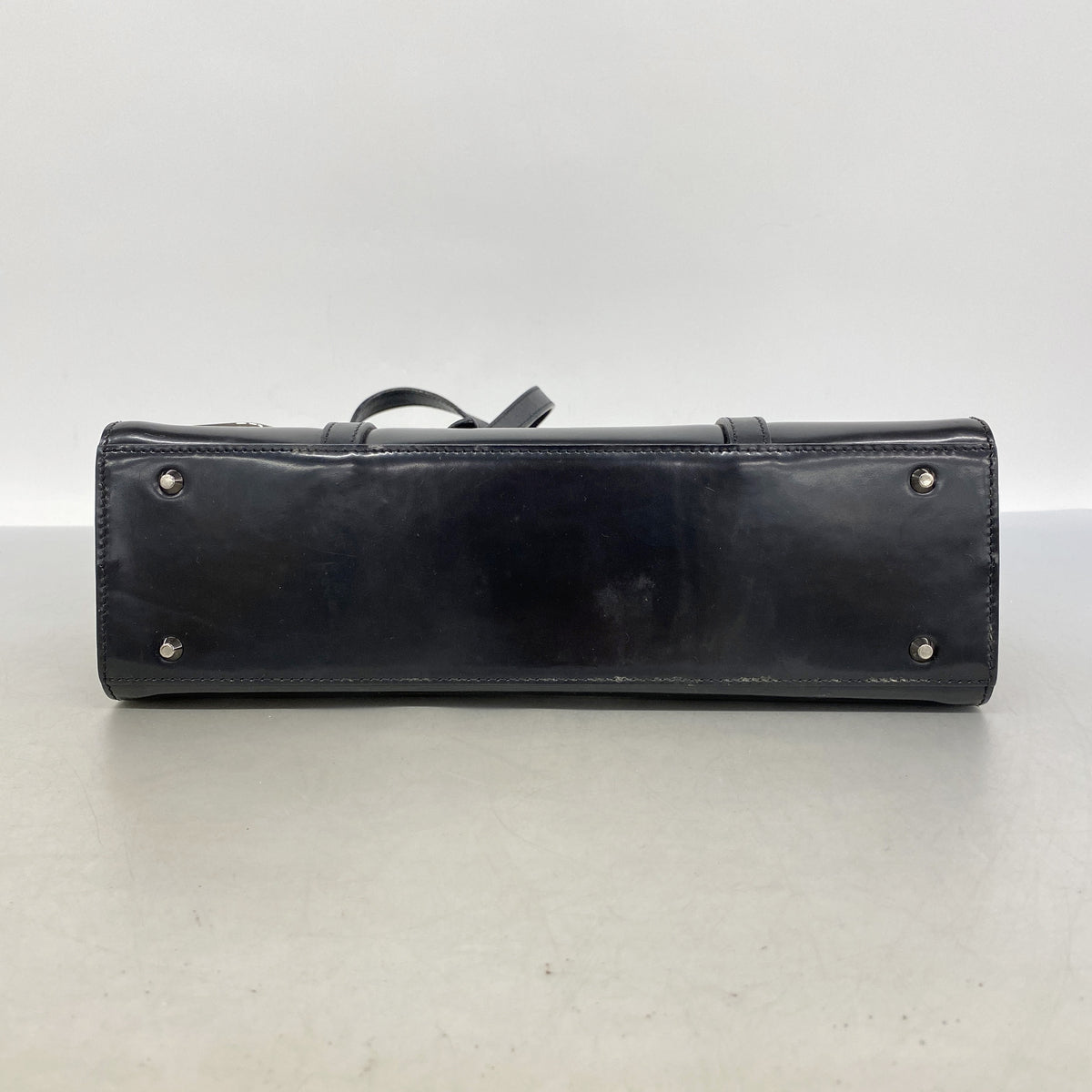 【6kd4416】クリスチャンディオール ショルダーバッグ サドル レザー ブラック シルバー金具【中古】レディース