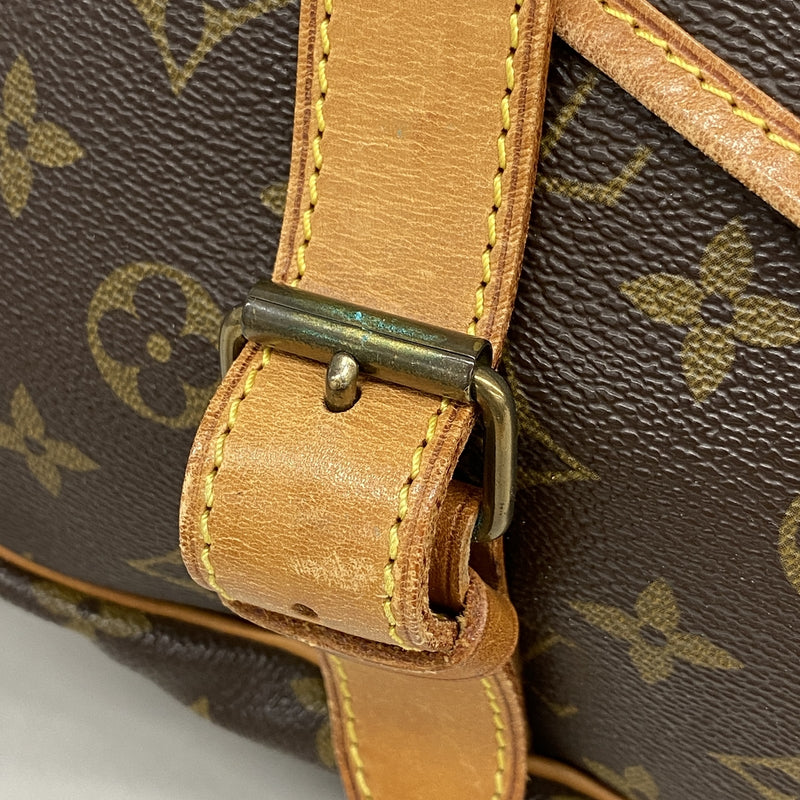 【6kd4418】ルイヴィトン ショルダーバッグ モノグラム ソミュール43 M42252 ブラウン【中古】レディース