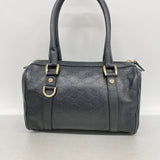 【6kd4428】グッチ ハンドバッグ グッチシマ 130942 レザー ブラック シャンパンゴールド金具【中古】レディース