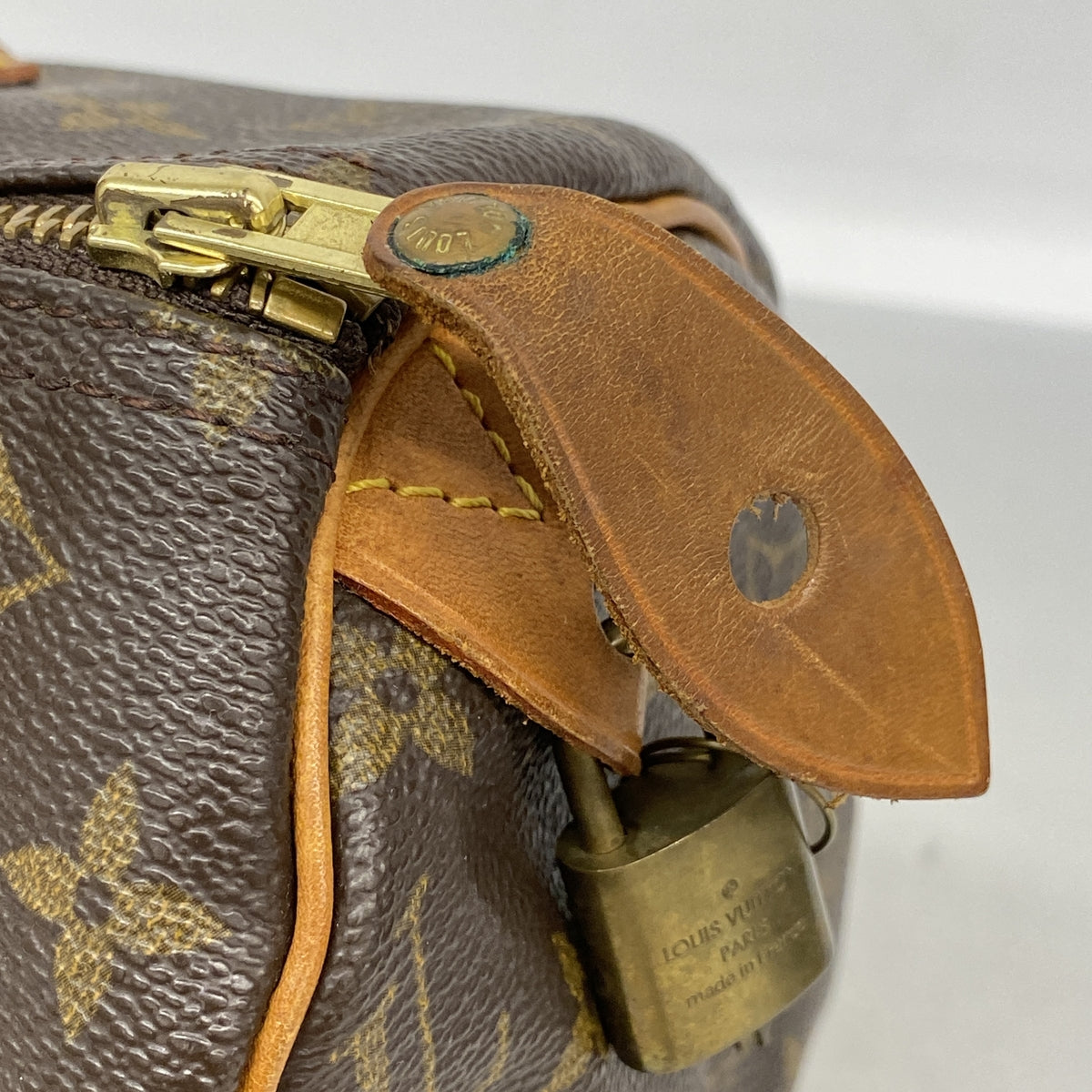 【6kd4429】ルイヴィトン ハンドバッグ モノグラム スピーディ30 M41108 ブラウン【中古】レディース