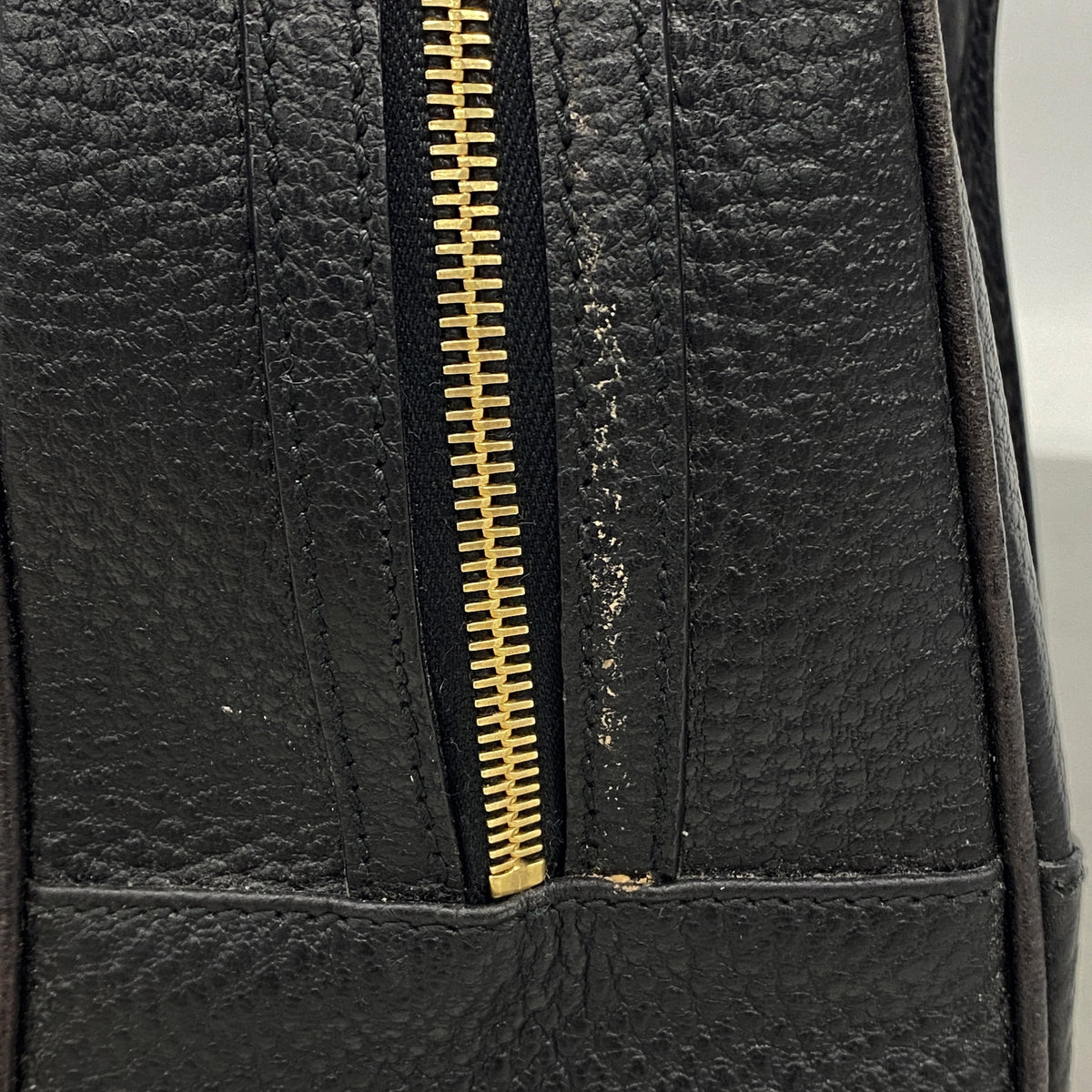 【6kd4436】グッチ ハンドバッグ ホースビット 141503 レザー ブラック シャンパンゴールド金具【中古】レディース