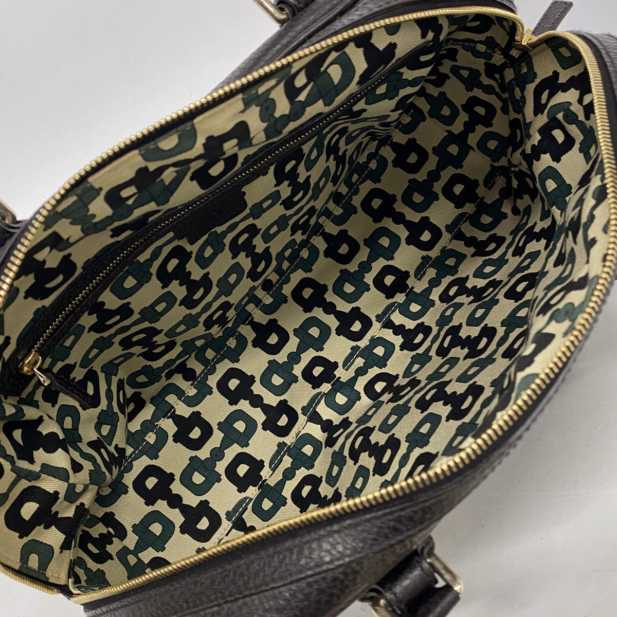 【6kd4436】グッチ ハンドバッグ ホースビット 141503 レザー ブラック シャンパンゴールド金具【中古】レディース