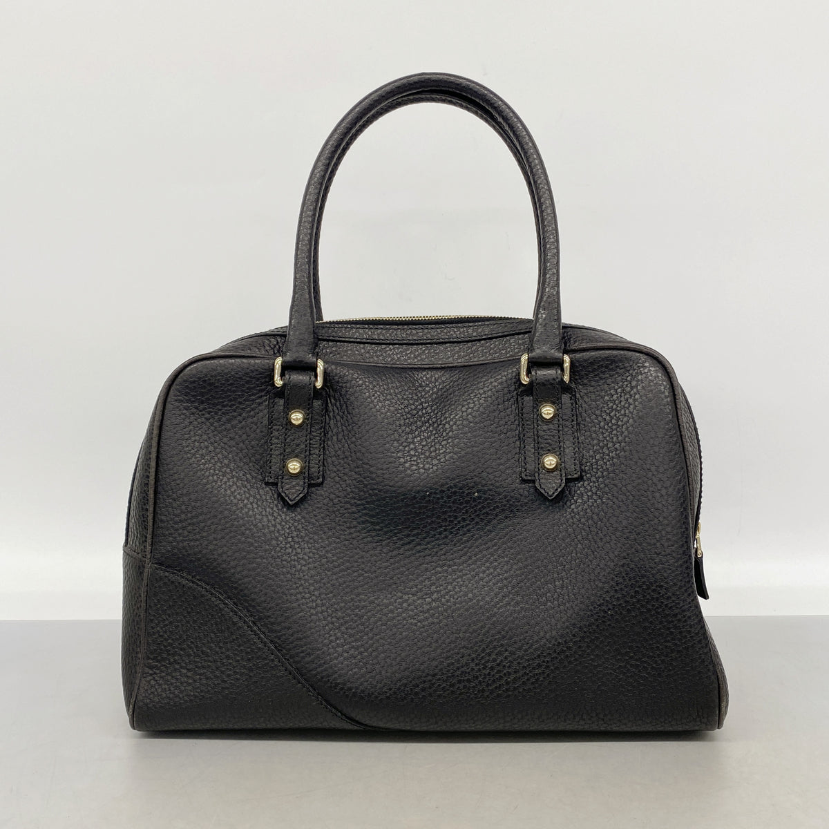 【6kd4436】グッチ ハンドバッグ ホースビット 141503 レザー ブラック シャンパンゴールド金具【中古】レディース