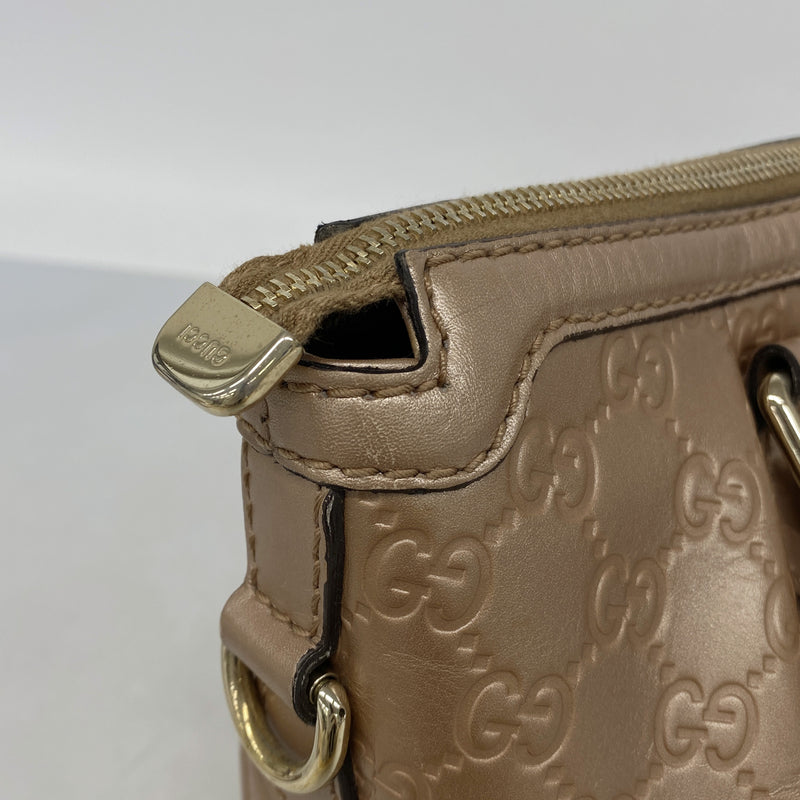 【6kd4437】グッチ ハンドバッグ グッチシマ スーキー 247902 レザー ピンク シャンパンゴールド金具 2wayバッグ【中古】レディース
