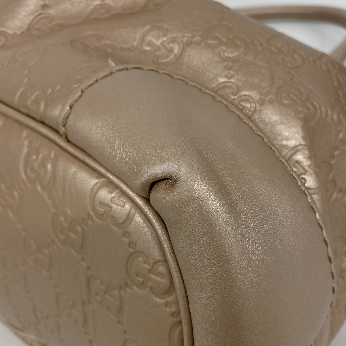 【6kd4437】グッチ ハンドバッグ グッチシマ スーキー 247902 レザー ピンク シャンパンゴールド金具 2wayバッグ【中古】レディース
