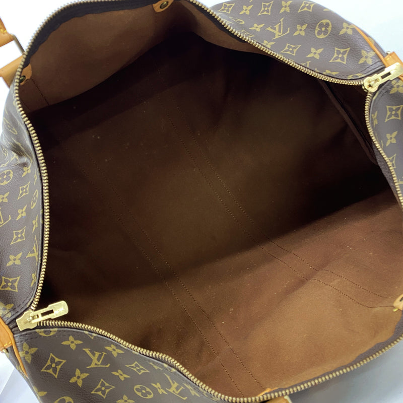 【6kd4446】ルイヴィトン ボストンバッグ モノグラム キーポルバンドリエール60 M41412 ブラウン【中古】メンズ レディース ユニセックス