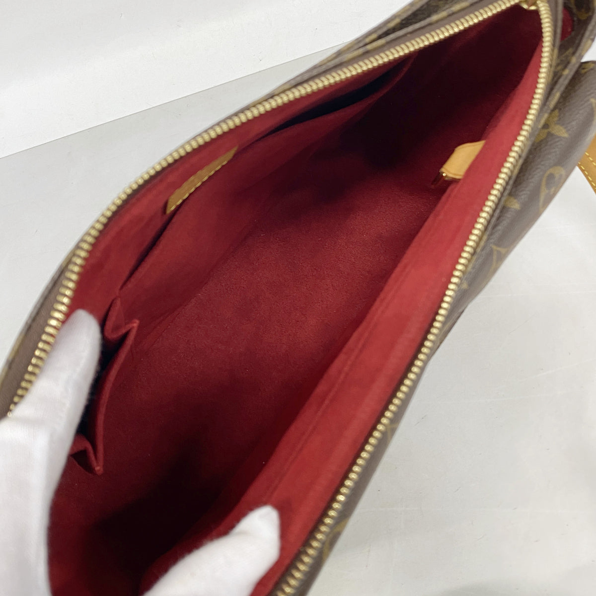 【6kd4449】ルイヴィトン ショルダーバッグ モノグラム ヴィバシテGM M51163 ブラウン【中古】レディース
