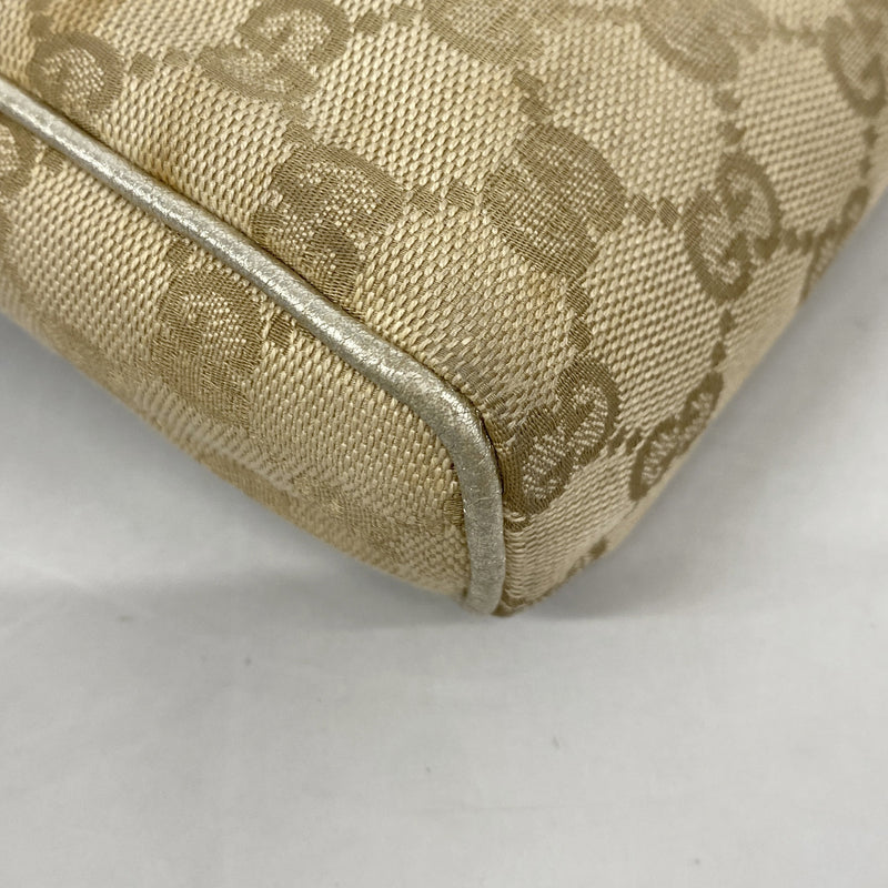 【6kd4457】グッチ ハンドバッグ GGキャンバス 145750 キャンバス ブラウン ゴールド金具【中古】レディース
