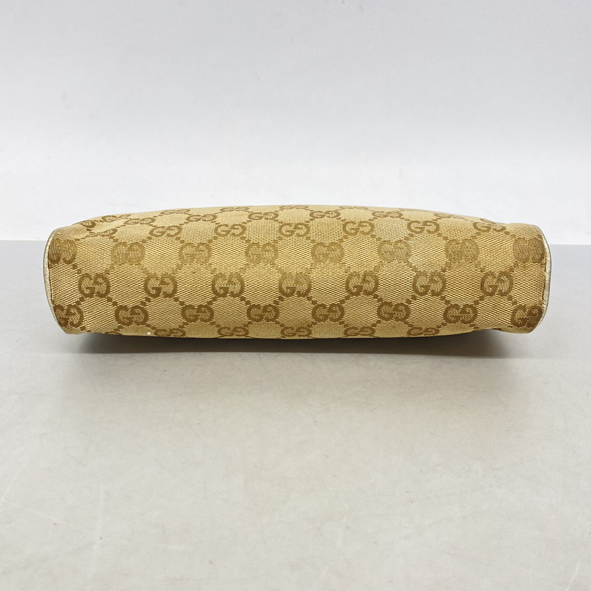 【6kd4457】グッチ ハンドバッグ GGキャンバス 145750 キャンバス ブラウン ゴールド金具【中古】レディース