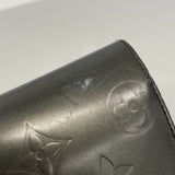 【6kd4466】ルイヴィトン 三つ折り長財布 モノグラム・マット ポルトトレゾール・インターナショナル M65105 ノワール【中古】レディース