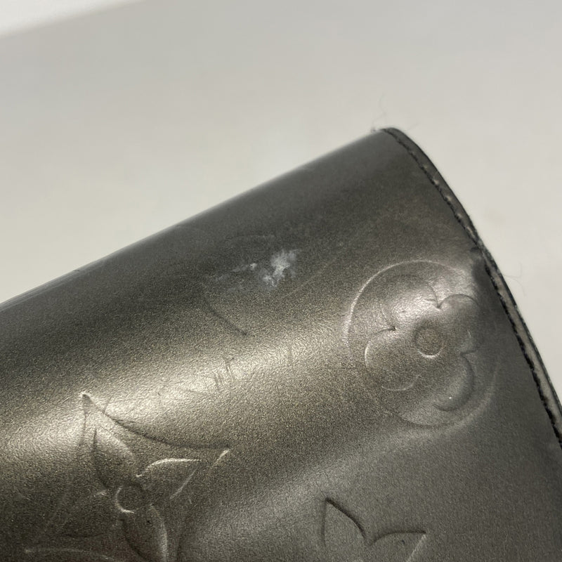 【6kd4466】ルイヴィトン 三つ折り長財布 モノグラム・マット ポルトトレゾール・インターナショナル M65105 ノワール【中古】レディース