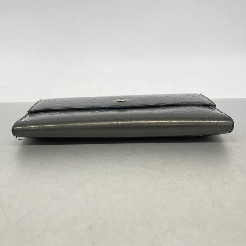 【6kd4466】ルイヴィトン 三つ折り長財布 モノグラム・マット ポルトトレゾール・インターナショナル M65105 ノワール【中古】レディース