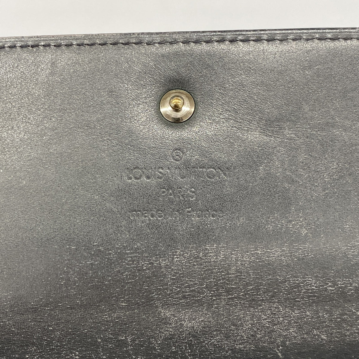 【6kd4466】ルイヴィトン 三つ折り長財布 モノグラム・マット ポルトトレゾール・インターナショナル M65105 ノワール【中古】レディース