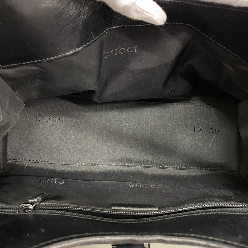 【6kd4469】グッチ ショルダーバッグ ジャッキー 002 1067 ナイロン ブラック シルバー金具【中古】レディース