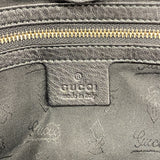 【6kd4487】グッチ ショルダーバッグ ウェビング 247597 レザー ブラック ゴールド金具【中古】レディース