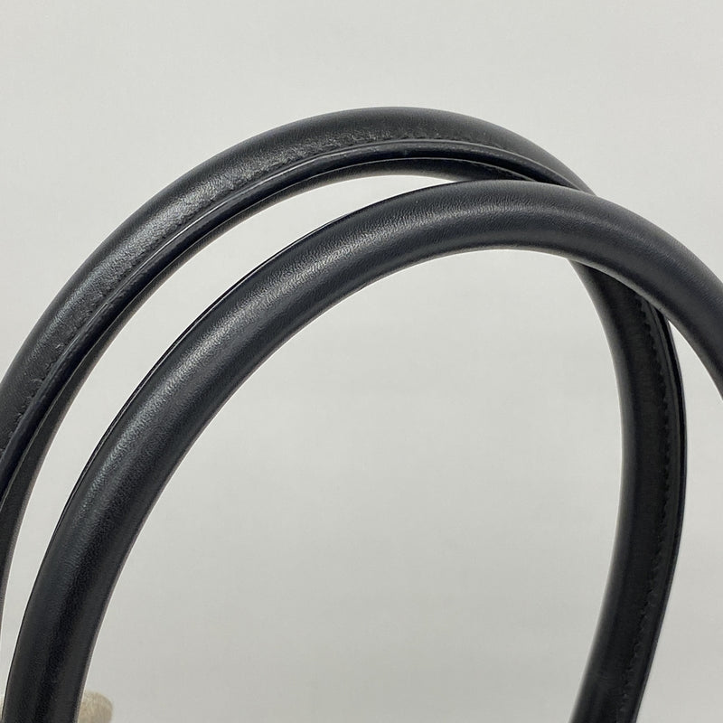 【6kd4494】グッチ トートバッグ GGインプリメ シェリーライン 374987 PVC ブラック シルバー金具【中古】レディース