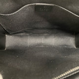 【6kd4495】グッチ クラッチバッグ GGスプリーム/シェリーライン 475316 PVC ブラック シルバー金具【中古】メンズ