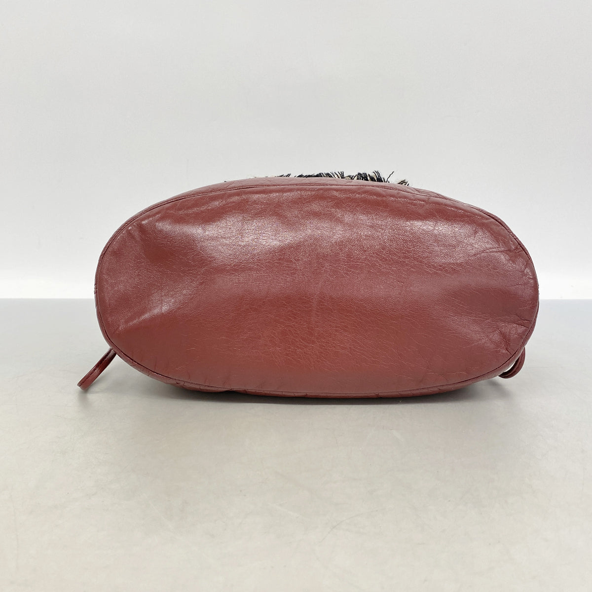 【6kd4505】シャネル ハンドバッグ レザー ボルドー シルバー金具【中古】レディース