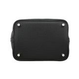 【6kd4519】エルメス ハンドバッグ ピコタンロックPM トリヨンクレマンス ブラック シルバー金具 D刻印【中古】レディース