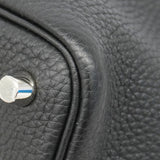 【6kd4519】エルメス ハンドバッグ ピコタンロックPM トリヨンクレマンス ブラック シルバー金具 D刻印【中古】レディース