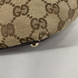 【6kd4532】グッチ トートバッグ GGキャンバス 120840 キャンバス ベージュ ボルドー ゴールド金具【中古】レディース