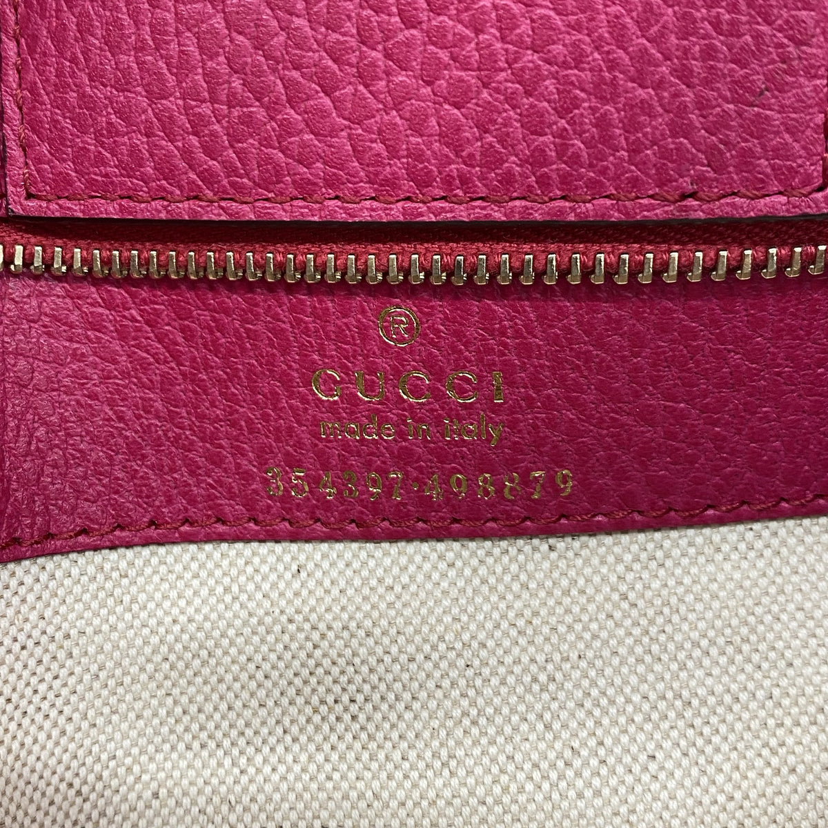【6kd4533】グッチ トートバッグ スウィング 354397 レザー ピンク ゴールド金具【中古】レディース