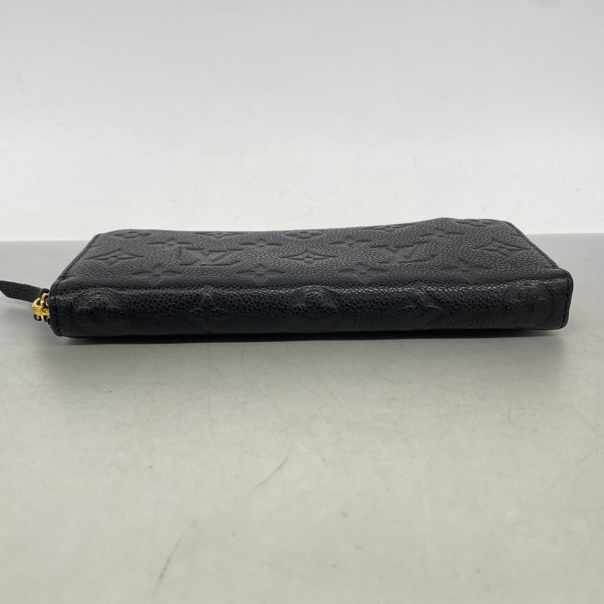 【6kd4538】ルイヴィトン 長財布 モノグラム・アンプラント ポルトフォイユクレマンス M60171 ノワール【中古】レディース