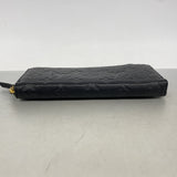 【6kd4538】ルイヴィトン 長財布 モノグラム・アンプラント ポルトフォイユクレマンス M60171 ノワール【中古】レディース