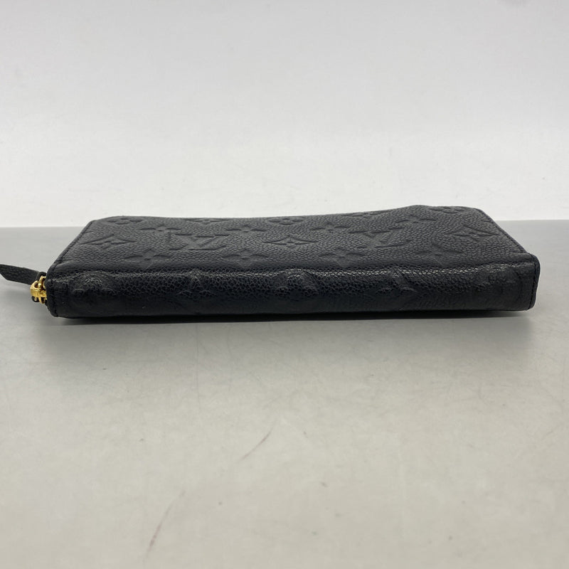 【6kd4538】ルイヴィトン 長財布 モノグラム・アンプラント ポルトフォイユクレマンス M60171 ノワール【中古】レディース