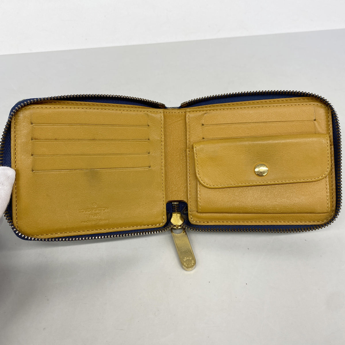 【6kd4540】ルイヴィトン 財布 モノグラム・デニム ミニジッピー M95342 ブルー【中古】メンズ レディース ユニセックス