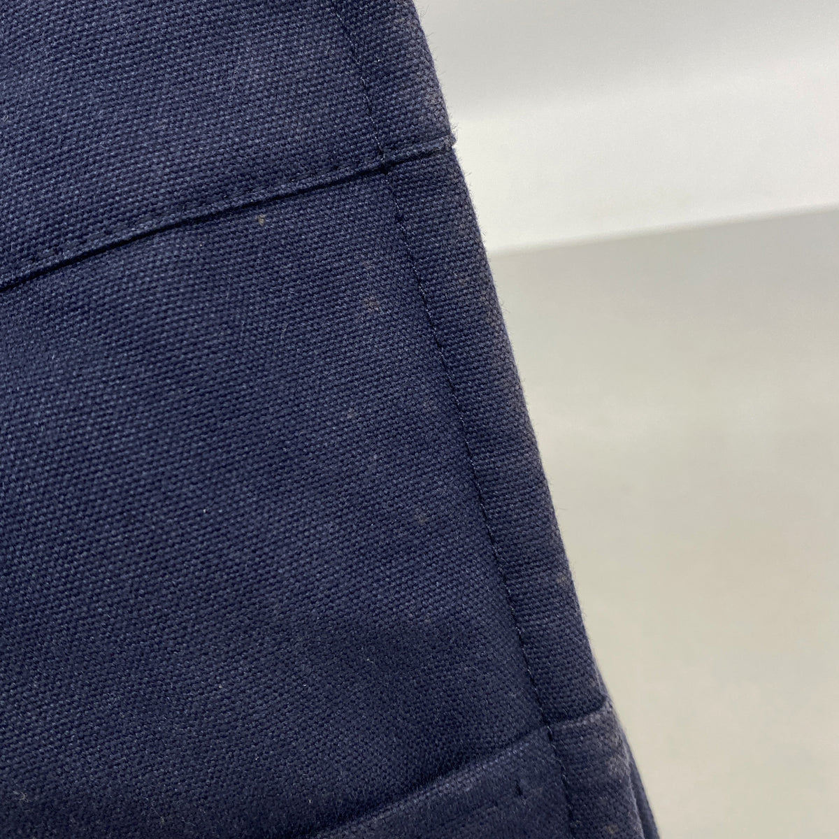 【6kd4542】エルメス トートバッグ フールトゥMM キャンバス ネイビー シルバー金具【中古】メンズ レディース ユニセックス