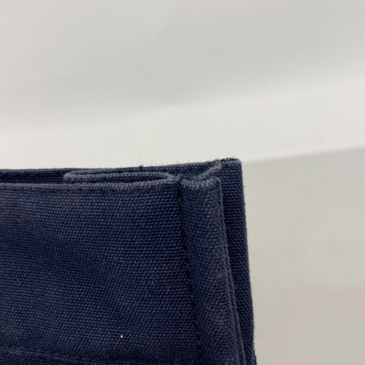 【6kd4542】エルメス トートバッグ フールトゥMM キャンバス ネイビー シルバー金具【中古】メンズ レディース ユニセックス