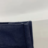 【6kd4542】エルメス トートバッグ フールトゥMM キャンバス ネイビー シルバー金具【中古】メンズ レディース ユニセックス