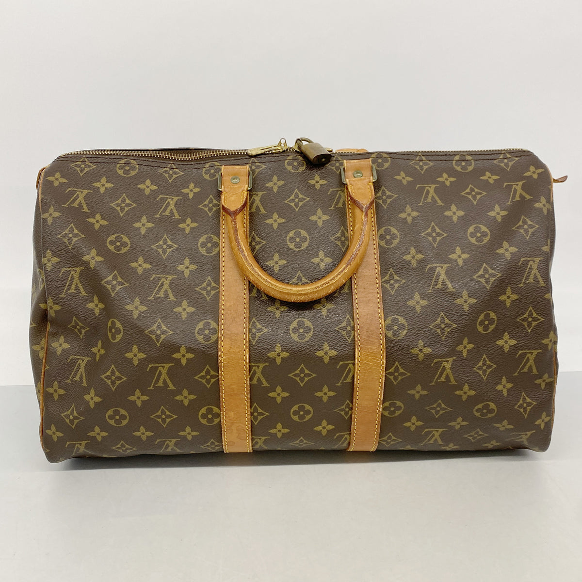 【6kd4546】ルイヴィトン ボストンバッグ モノグラム キーポル45 M41428 ブラウン【中古】メンズ レディース ユニセックス