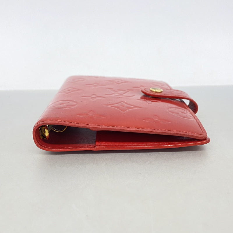 【6kd4551】ルイヴィトン 手帳カバー ヴェルニ アジェンダPM R21003 ルージュ【中古】レディース
