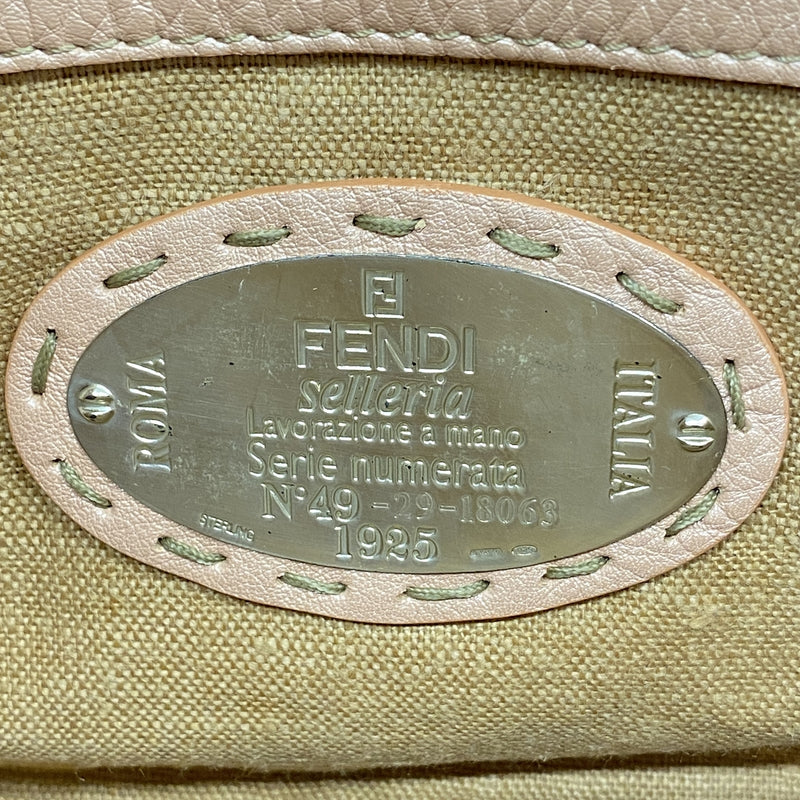 【6kd4562】フェンディ ハンドバッグ セレリア ミニリンダ レザー ピンク シルバー金具【中古】レディース