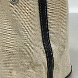 【6kd4564】エルメス トートバッグ ガーデンパーティPM トワルアッシュ ブラック シルバー金具 □J刻印【中古】レディース
