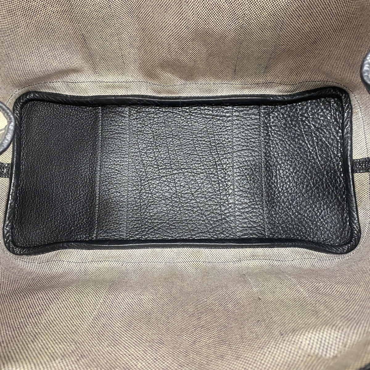 【6kd4564】エルメス トートバッグ ガーデンパーティPM トワルアッシュ ブラック シルバー金具 □J刻印【中古】レディース