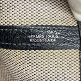 【6kd4564】エルメス トートバッグ ガーデンパーティPM トワルアッシュ ブラック シルバー金具 □J刻印【中古】レディース