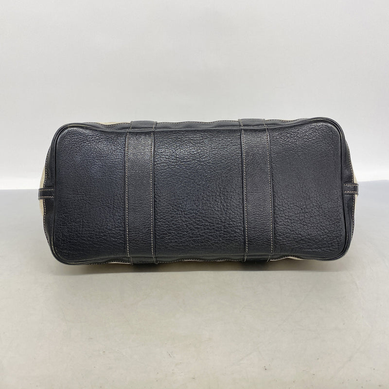 【6kd4564】エルメス トートバッグ ガーデンパーティPM トワルアッシュ ブラック シルバー金具 □J刻印【中古】レディース