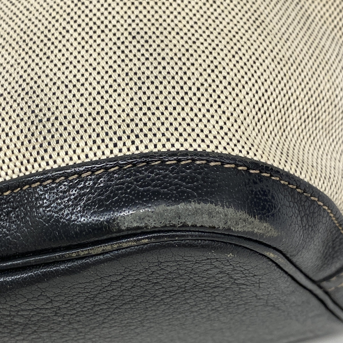 【6kd4564】エルメス トートバッグ ガーデンパーティPM トワルアッシュ ブラック シルバー金具 □J刻印【中古】レディース