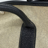 【6kd4564】エルメス トートバッグ ガーデンパーティPM トワルアッシュ ブラック シルバー金具 □J刻印【中古】レディース